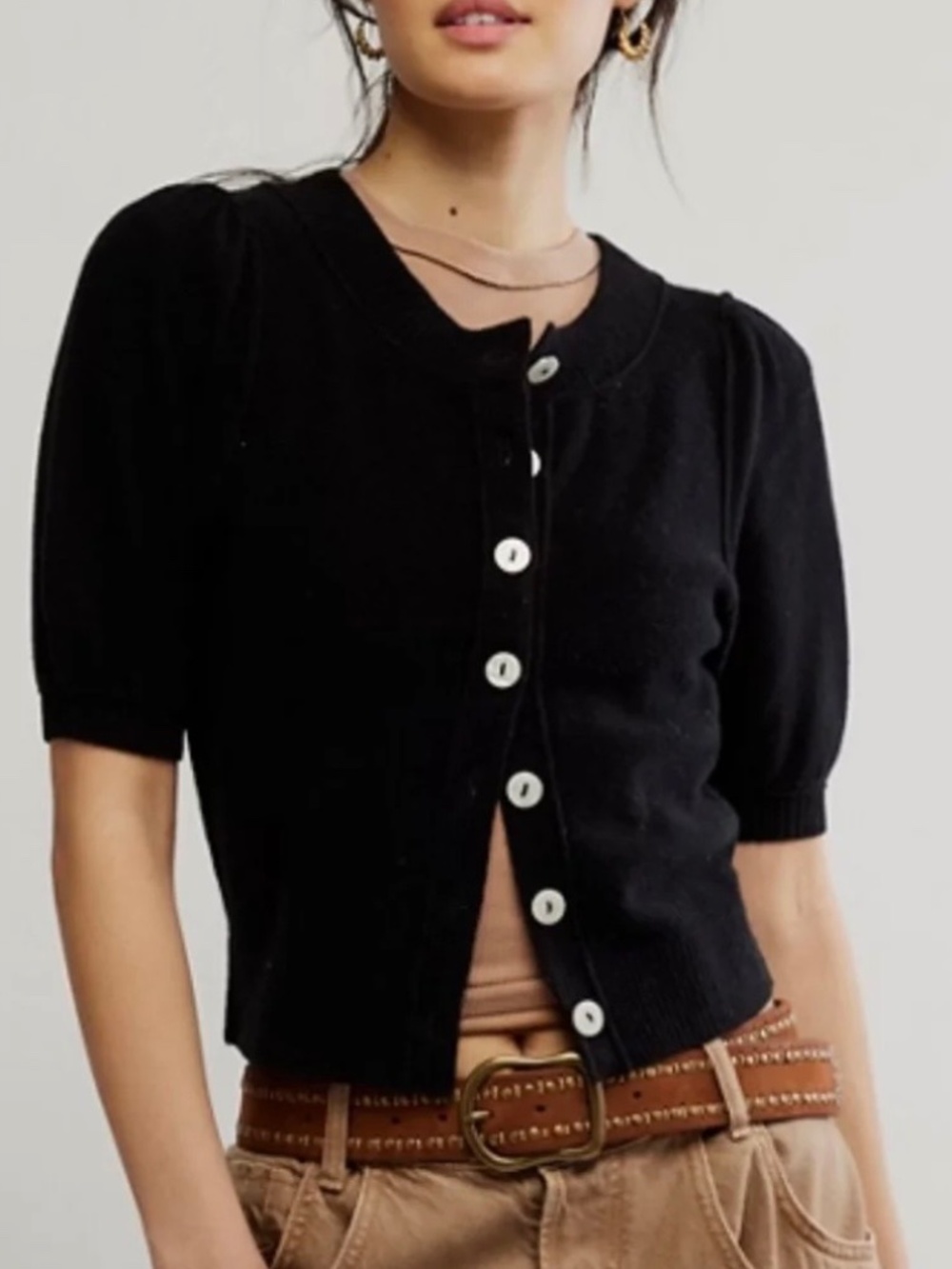 FREE PEOPLE ISLA SOLID CARDI